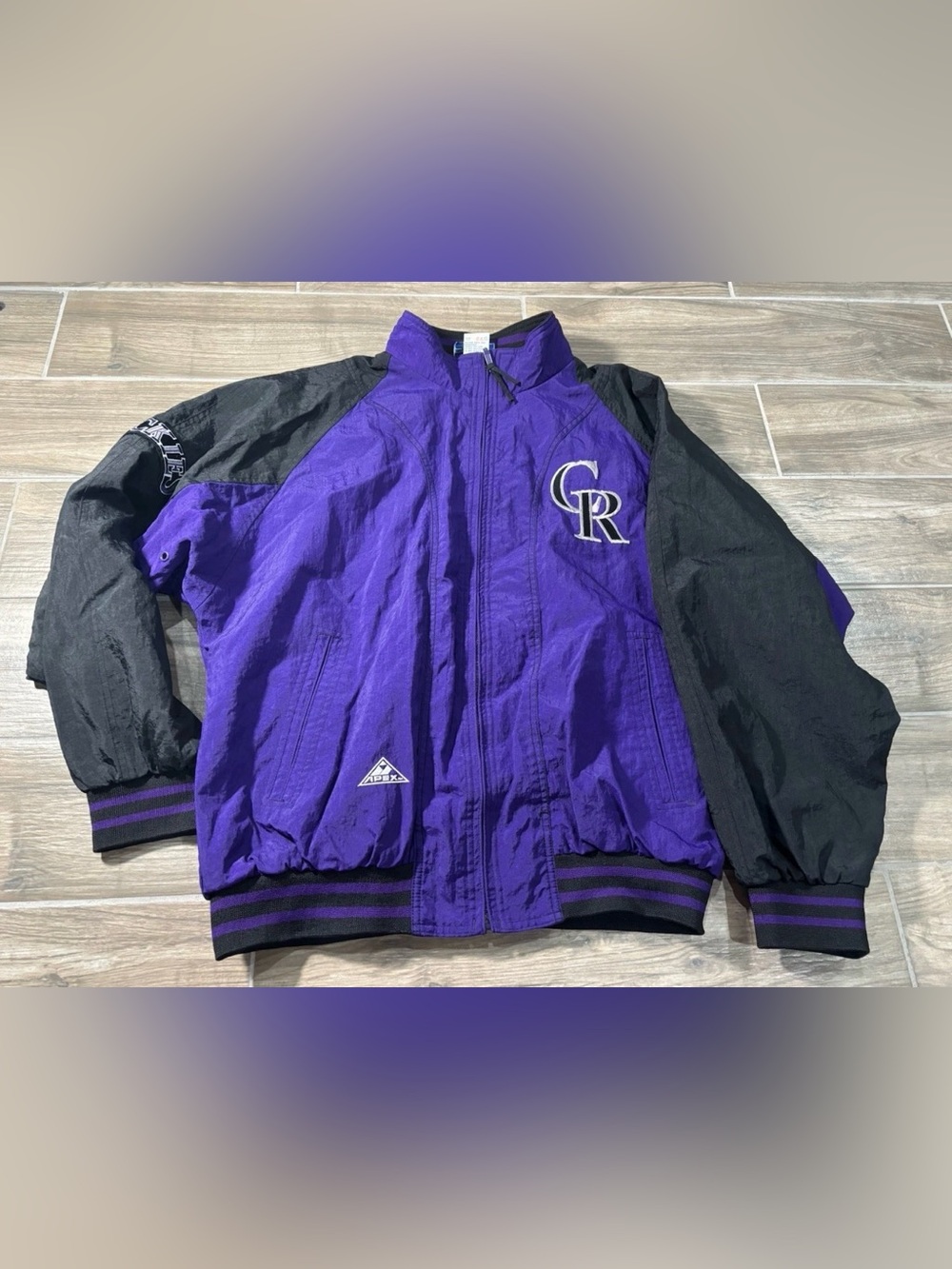 Vintage 90s Colorado Rockies Jacket Amazing Condition MLB APEX Mens Large